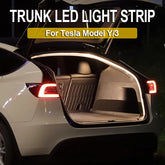 1 Set Car Trunk LED Decorative Light Strip For Tesla Model3/Y Tailgate Open Auto Illuminate Dual Colour Optional Light Strip